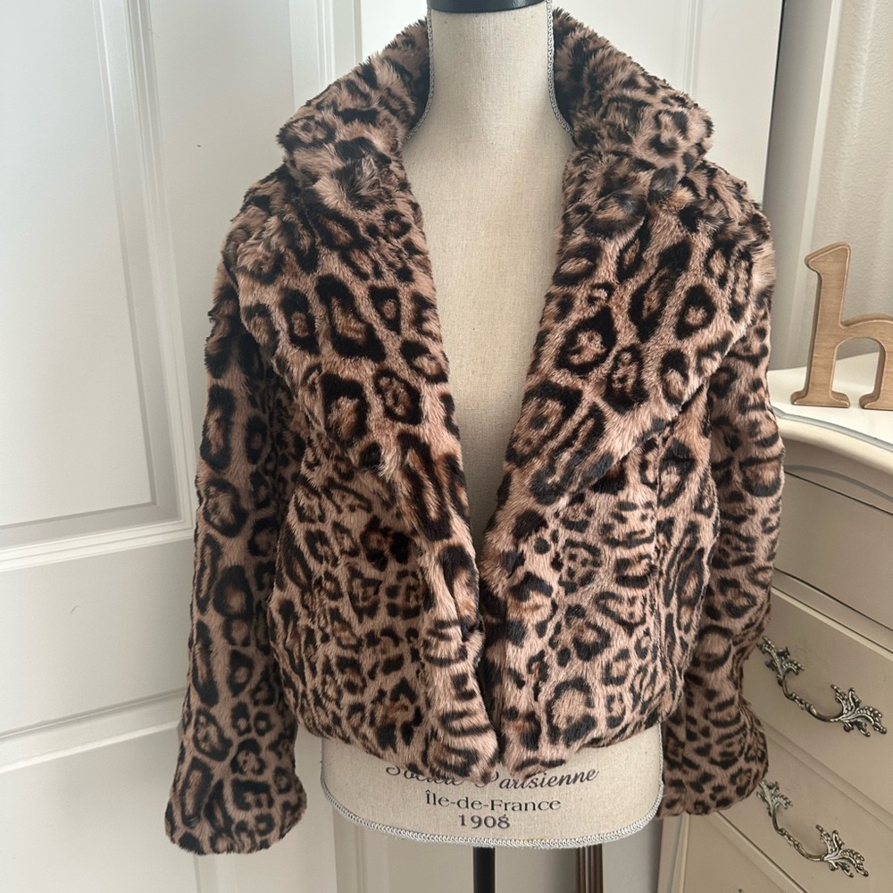 Leopard Teddy Jacket coat - Picture 5 of 5